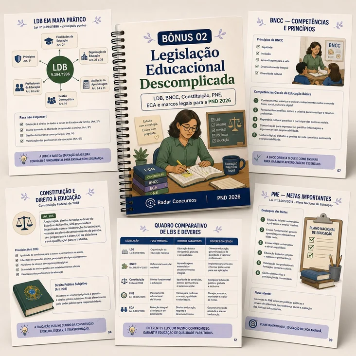 Legislação Educacional Descomplicada — LDB, BNCC, ECA e PNE