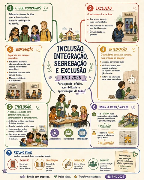 Amostra do Kit Visual PND 2026 — mapa visual de Formação Geral Docente