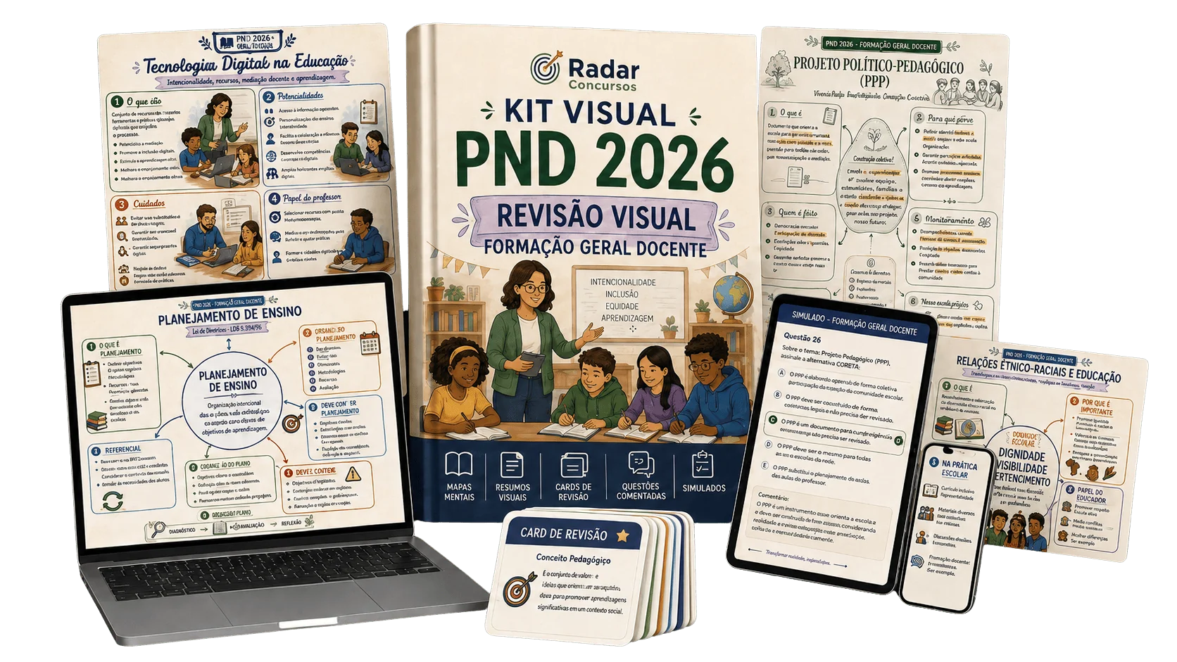 Mockup do Kit Visual Completo PND 2026